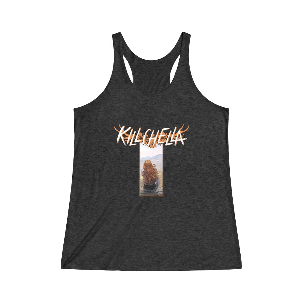 Killchella (Design One) - Women's Tri-Blend Racerback Tank