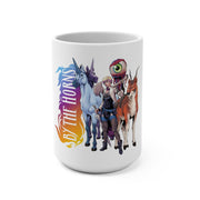 By The Horns (Group Design) - White Coffee Mug 15oz