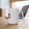 Rabid World (Red Logo Design) - White Coffee Mug 15oz