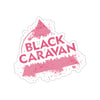 Black Caravan - Pink Logo - Kiss-Cut Stickers