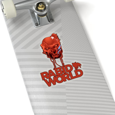 Rabid World (Head Design) - Kiss-Cut Stickers