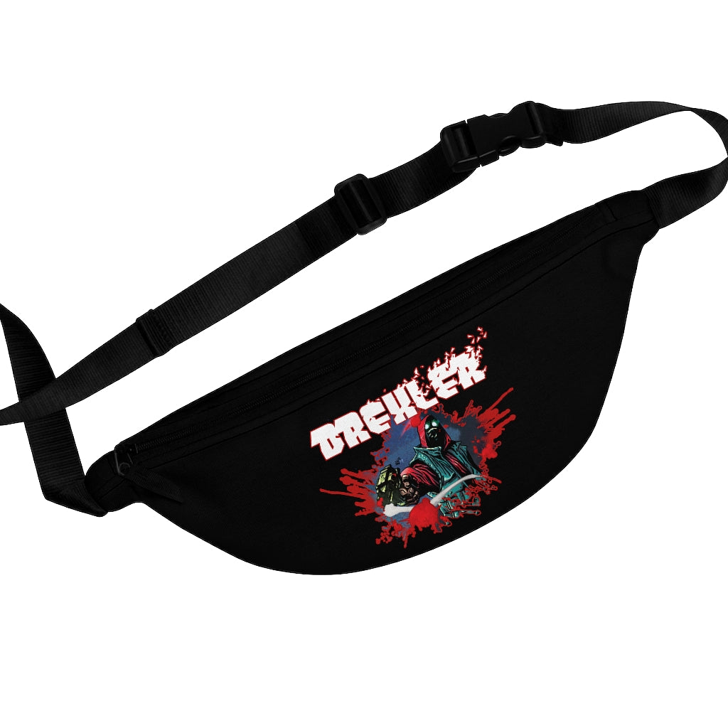 Drexler (Bullet Hole Design) - Black Fanny Pack