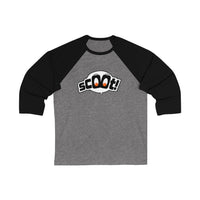 Scoot - Logo Design - Unisex 3\4 Sleeve Baseball Tee