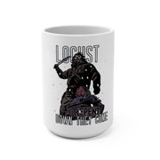 Locust (Down They Come Design) - White Coffee Mug 15oz