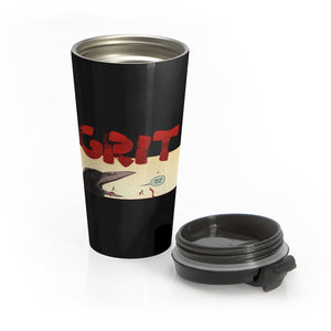 GRIT (Crow Design) - Black Stainless Steel Travel Mug