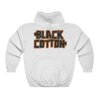 Black Cotton (Logo Design) - Heavy Blend™ Hooded Sweatshirt