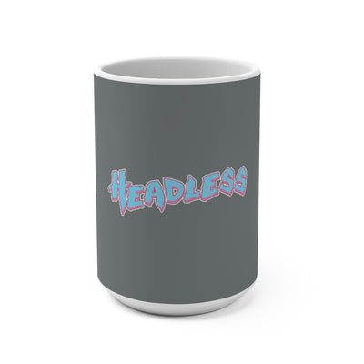 Headless (Logo Design) -  Grey Mug 15oz