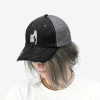 Sam And His Talking Gun (Logo Design) - Unisex Trucker Hat