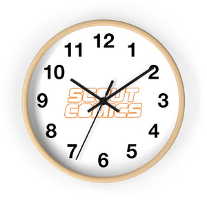 Scout Comics (White Logo) - Wall Clock