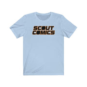 Scout Comics Logo (Black Logo) - Unisex Jersey Short Sleeve Tee