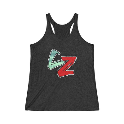 Category Zero (CZ Logo Design) - Women's Tri-Blend Racerback Tank