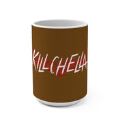 Killchella (White Logo Design) - Brown Coffee Mug 15oz