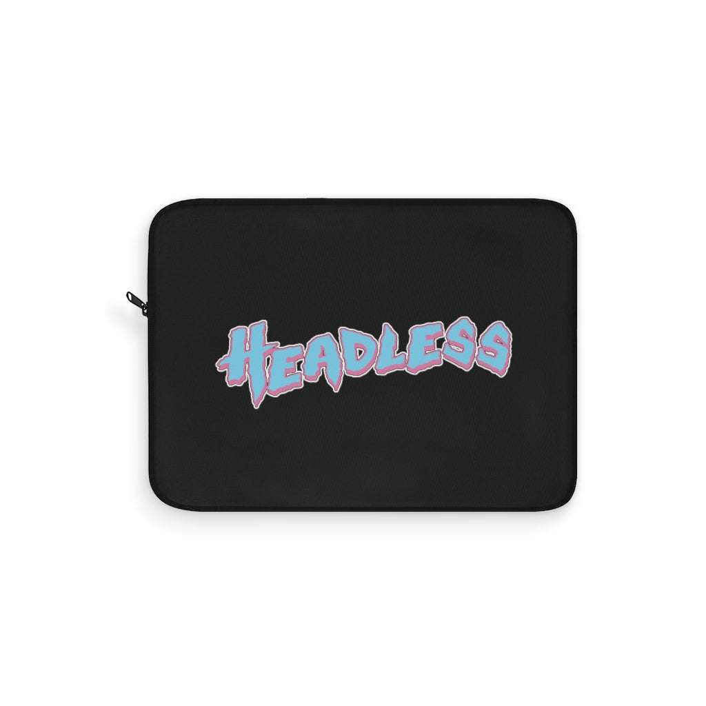 Headless (Logo Design) - Grey Laptop Sleeve