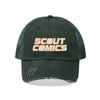 Scout Comics (White Logo Design) - Unisex Trucker Hat