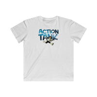 Action Tank - Blue Logo Design - Kids Fine Jersey Tee