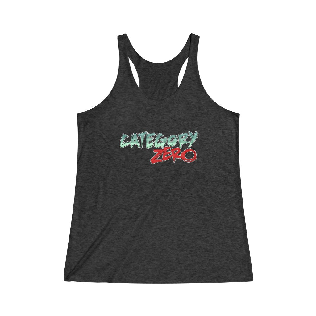 Category Zero (Logo Design) - Women's Tri-Blend Racerback Tank