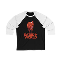 Rabid World - Dripping Blood Design - Unisex 3\4 Sleeve Baseball Tee