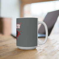 Drexler (Bullet Hole Design) - Grey Coffee Mug 15oz