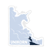 Unikorn (Cloud Design) - Kiss-Cut Stickers