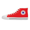 Oswald and the Star-Chaser - Red Starlond Design - Women's High Top Sneakers