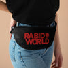 Rabid World (Red Logo Design) - Black Fanny Pack