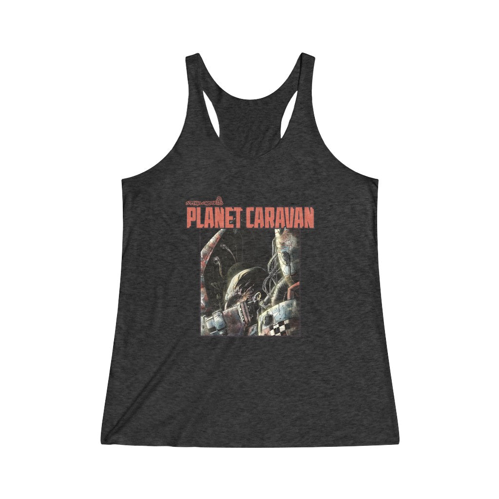Planet Caravan (Silverbax Design) - Women's Tri-Blend Racerback Tank