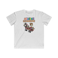 Misfitz Clubhouse - Logo/ Skate Board Design - Kids Fine Jersey Tee