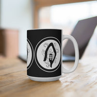 The Shepherd (Symbol Design) - Black Coffee Mug 15oz