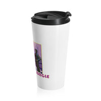 Concrete Jungle (Issue One Design) - White Stainless Steel Travel Mug