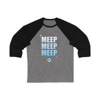 Action Tank - Meep Design - Unisex 3\4 Sleeve Baseball Tee