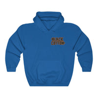 Black Cotton (Logo Design) - Heavy Blend™ Hooded Sweatshirt