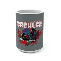 Drexler (Bullet Hole Design) - Grey Coffee Mug 15oz