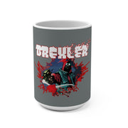 Drexler (Bullet Hole Design) - Grey Coffee Mug 15oz