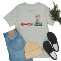 Road Trip To Hell - Angel Logo Design - Unisex Jersey Short Sleeve Tee