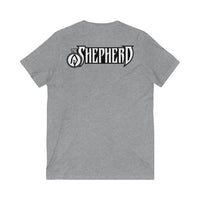 The Shepherd (Chibi Legio Design) -Unisex Jersey Short Sleeve V-Neck Tee