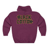 Black Cotton (Logo Design) - Heavy Blend™ Hooded Sweatshirt