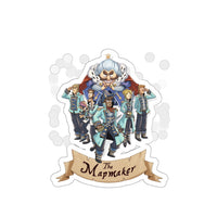 The Mapmaker (Design 1) - Kiss-Cut Stickers