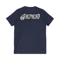 The Shepherd (Chibi Legio Design) -Unisex Jersey Short Sleeve V-Neck Tee