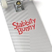 Stabbity Bunny (Logo Design) - Kiss-Cut Stickers