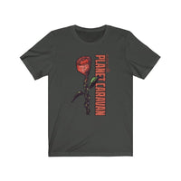 Planet Caravan (Rose Design) - Unisex Jersey T-Shirt