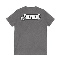 The Shepherd (Chibi Legio Design) -Unisex Jersey Short Sleeve V-Neck Tee