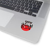 Ghost Planet - Red Logo - Kiss-Cut Stickers