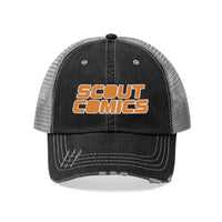 Scout Comics (Orange Logo Design) - Unisex Trucker Hat