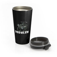 Drexler (Monster Design) - Black Stainless Steel Travel Mug