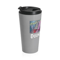 Doom Speaker (Design) - White Stainless Steel Travel Mug