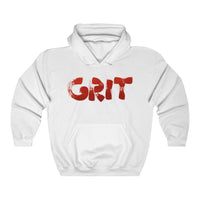 GRIT (Red Logo Design) - Heavy Blend™ Hooded Sweatshirt