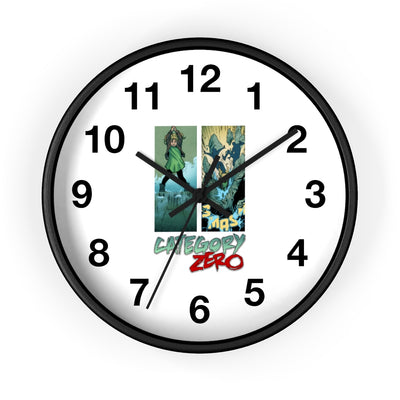 Category Zero (Logo Girl Design) - Wall Clock