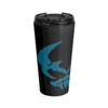 By The Horns (Horn Hunter Symbol) - Black Stainless Steel Travel Mug