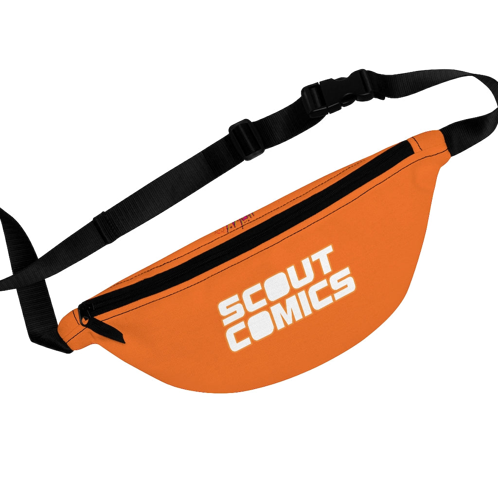 Scout Comics (White Logo Design) - Orange Fanny Pack