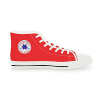 Oswald and the Star-Chaser - Red Starlond Design - Men's High Top Sneakers